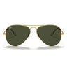Ray-Ban Okulary Przeciwsłoneczne RB3025 L0205 Aviator Złoto Arista/Zielony G-15 Unisex