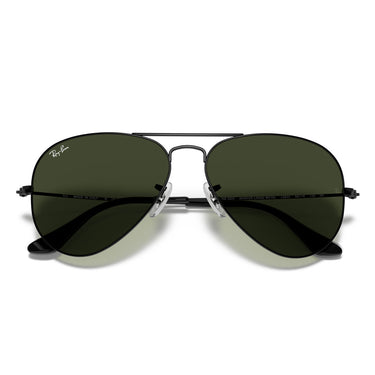 Ray-Ban Okulary Przeciwsłoneczne RB3025 L2823 Aviator Czarny-Zielony G-15 Unisex 5