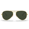Ray-Ban Okulary Przeciwsłoneczne RB3025 W3400 Aviator Large Metal Złoto Arista/Zielony G-15 Unisex