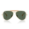 Ray-Ban Occhiali da Sole RB3029M 001/71 x Dolce & Gabbana The Outdoorsman Oro Arista/Verde Scuro Unisex