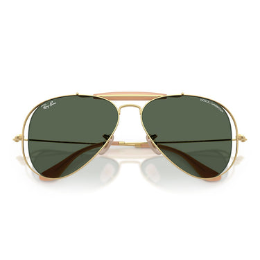 Ray-Ban Occhiali da Sole RB3029M 001/71 x Dolce & Gabbana The Outdoorsman Oro Arista/Verde Scuro Unisex 5