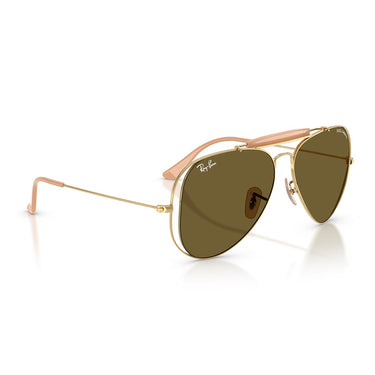Ray-Ban Occhiali da Sole RB3029M 001/73 x Dolce & Gabbana The Outdoorsman Oro Arista/Marrone Scuro Unisex 5