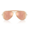 Ray-Ban Occhiali da Sole RB3029M 001/7J x Dolce & Gabbana The Outdoorsman Oro Arista/Marrone Specchiato Oro Rosé Unisex