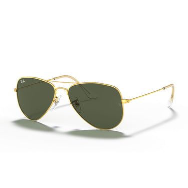 Ray-Ban Okulary Przeciwsłoneczne RB3044 L0207 Aviator Small Metal Złoty/Zielony G-15 Unisex