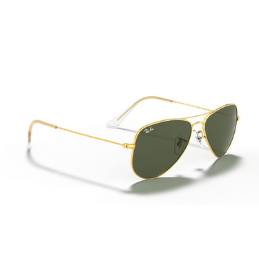 Ray-Ban Okulary Przeciwsłoneczne RB3044 L0207 Aviator Small Metal Złoty/Zielony G-15 Unisex