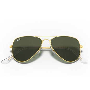 Ray-Ban Okulary Przeciwsłoneczne RB3044 L0207 Aviator Small Metal Złoty/Zielony G-15 Unisex