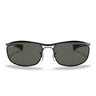 Ray-Ban Occhiali da Sole RB3119M 002/58 Olympian I Deluxe Nero/Verde G-15 Unisex Polarizzati