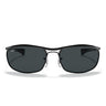 Ray-Ban Occhiali da Sole RB3119M 002/R5 Olympian I Deluxe Nero/Blu Unisex