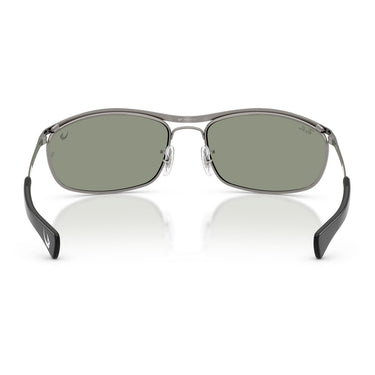 Ray-Ban Occhiali da Sole RB3119M 928040 Olympian I Deluxe x Star Wars Gunmetal Verde Specchiato Argento Unisex 4