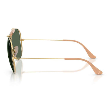 Ray-Ban Occhiali da Sole RB3138M 001/71 x Dolce & Gabbana The Shooter Oro Arista/Verde Scuro Unisex 4