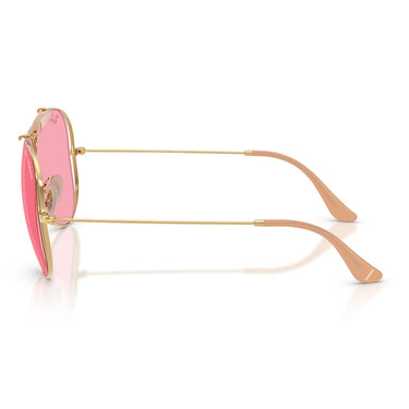 Ray-Ban Occhiali da Sole RB3138M 001 84 x Dolce & Gabbana The Shooter Oro Arista Rosa Unisex  3