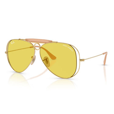 Ray-Ban Occhiali da Sole RB3138M 001 85 x Dolce & Gabbana The Shooter Oro Arista Giallo Unisex  2