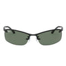 Ray-Ban Lunettes de Soleil RB3183 006/71 Noir/Vert Unisexe
