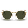 Ray-Ban Occhiali da Sole RB3447 001 Round Metal Oro/Verde G-15 Unisex