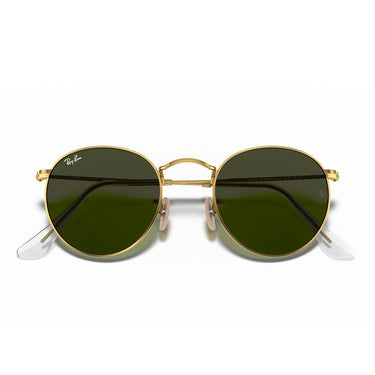 Ray-Ban Occhiali da Sole RB3447 001 Round Metal Oro/Verde G-15 Unisex 6
