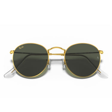Ray-Ban Occhiali da Sole RB3447 919631 Round Metal Oro/Verde G-15 Unisex 5