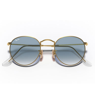 Ray-Ban Sonnenbrille RB3447N 001/3F Rund Metall Gold/Blau Unisex 6