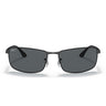 Ray-Ban Okulary Przeciwsłoneczne RB3498 006/81 Czarny/Szary Unisex Polaryzowane