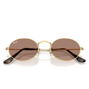 Ray-Ban Sonnenbrille RB3547 001/1A Oval Gold/Lila Unisex 6