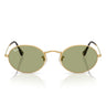 Ray-Ban Sonnenbrille RB3547 001/4E Oval Gold/Grün Unisex