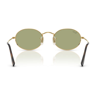 Ray-Ban Sonnenbrille RB3547 001/4E Oval Gold/Grün Unisex 4