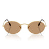 Ray-Ban Sonnenbrille RB3547 001/53 Oval Gold/Braun Unisex