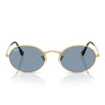 Ray-Ban Sonnenbrille RB3547 001/56 Oval Gold/Blau Unisex