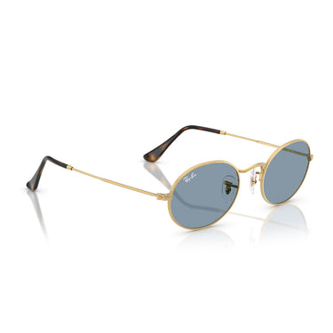 Ray-Ban Sonnenbrille RB3547 001/56 Oval Gold/Blau Unisex 5