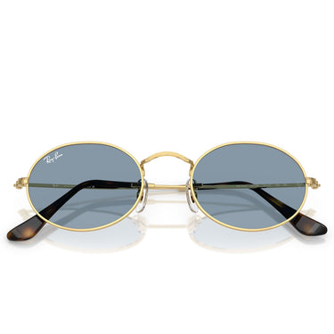 Ray-Ban Sonnenbrille RB3547 001/56 Oval Gold/Blau Unisex 6