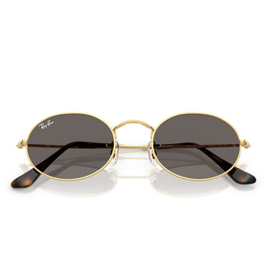 Ray-Ban Sunglasses RB3547N 001/B1 Oval Gold/Dark Gray Unisex 6