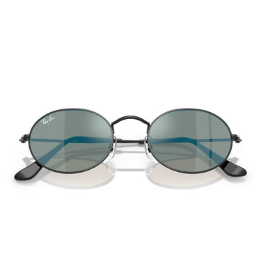 Ray-Ban Occhiali da Sole RB3547N 002/8O Oval Nero/Blu Unisex 6