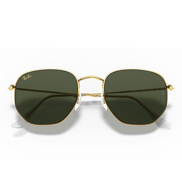 Ray-Ban Okulary Przeciwsłoneczne RB3548 919631 Sześciokątne Złote/Zielone G-15 Unisex 6