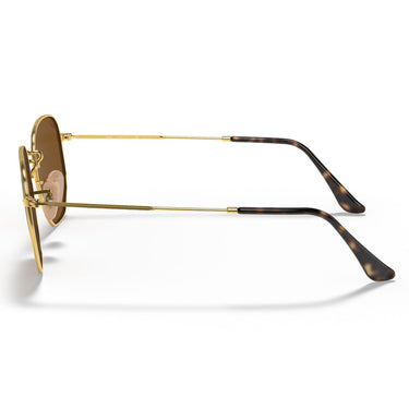 Ray-Ban Okulary Przeciwsłoneczne RB3548N 001-57 Ośmiokątne Złoto-Brązowe Unisex Polaryzacyjne 3