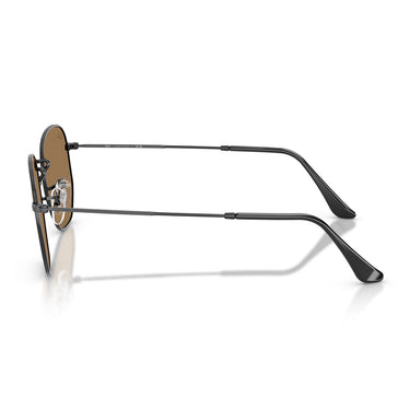 Ray-Ban Occhiali da Sole RB3548N 002/93 Hexagonal Nero/Marrone Specchiato Unisex 2