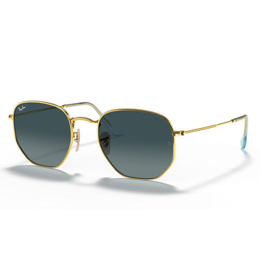 Ray-Ban Occhiali da Sole RB3548N 91233M Hexagonal Oro-Blu Sfumato Unisex 1