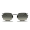 Ray-Ban Okulary Przeciwsłoneczne RB3556N 004/71 Ośmiokątne Gunmetal/Szary Gradient Unisex