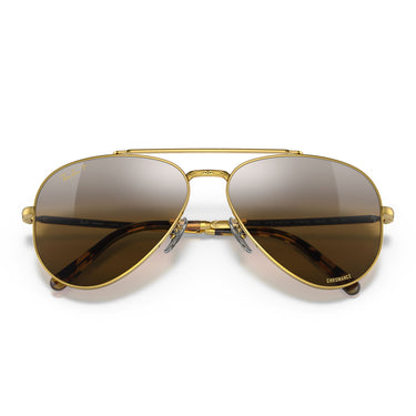Ray-Ban Okulary Przeciwsłoneczne RB3625 9196G5 New Aviator Złoto/Brązowy Gradient Unisex Polaryzowane 6