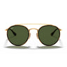Ray-Ban Occhiali da Sole RB3647N 001 Round Double Bridge Oro Arista Verde G-15 Unisex 