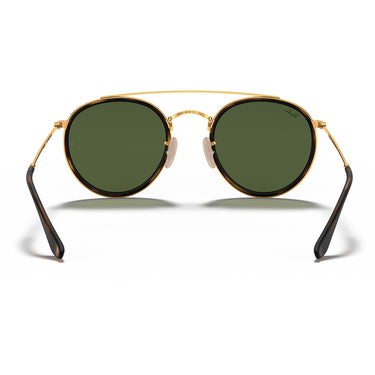 Ray-Ban Occhiali da Sole RB3647N 001 Round Double Bridge Oro Arista Verde G-15 Unisex 4