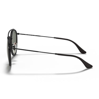 Ray-Ban Occhiali da Sole RB3647N 002 58 Round Double Bridge Nero Verde G-15 Unisex Polarizzati  3
