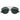 Ray-Ban Occhiali da Sole RB3647N 002 R5 Round Double Bridge Nero Blu Grigio Unisex 5