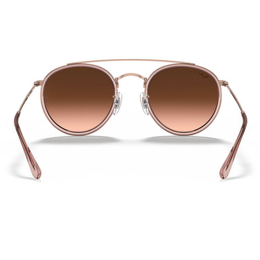 Ray-Ban Occhiali da Sole RB3647N 9069A5 Round Double Bridge Rame Marrone Sfumato Unisex 3