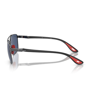 Ray-Ban Sonnenbrille RB3715M F08580 Scuderia Ferrari Silber/Dunkelblau Unisex 3