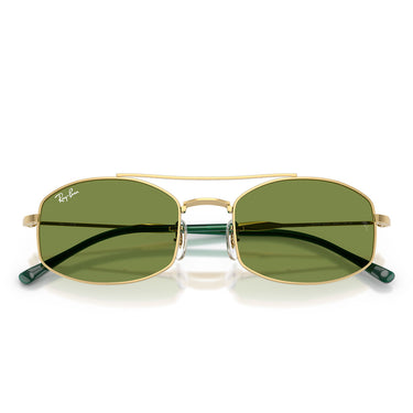 Ray-Ban Okulary Przeciwsłoneczne RB3719 001/4E Złoto Arista/Zielony Unisex 5