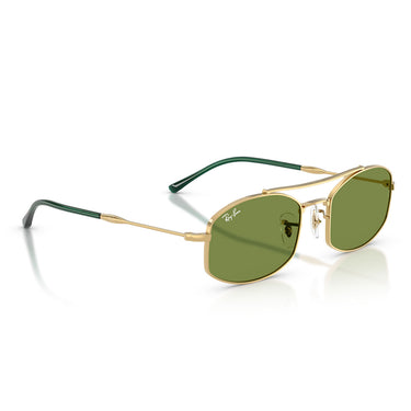 Ray-Ban Okulary Przeciwsłoneczne RB3719 001/4E Złoto Arista/Zielony Unisex 3