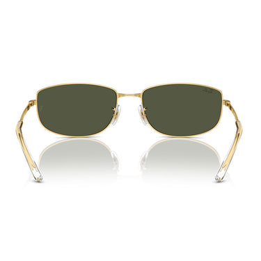 Ray-Ban Okulary Przeciwsłoneczne RB3732 001/31 Złoto/Zielony Unisex 4