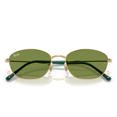 Ray-Ban Okulary Przeciwsłoneczne RB3749 001/4E Złoto Arista/Zielony Unisex 5