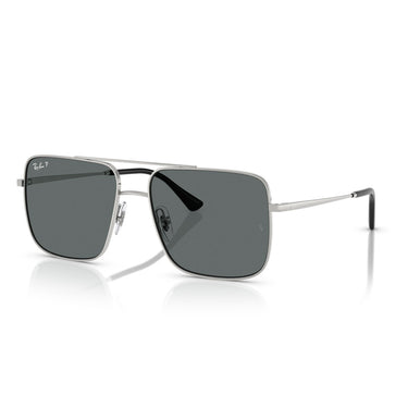 Ray-Ban Okulary Przeciwsłoneczne RB3758 003/81 Ari Srebrny/Szary Unisex Polaryzowane