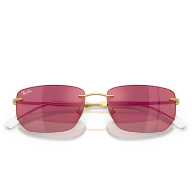 Ray-Ban Okulary Przeciwsłoneczne RB3768 001/D0 Złoto Arista/Ciemny Fiolet Czerwony Lustro Unisex 6