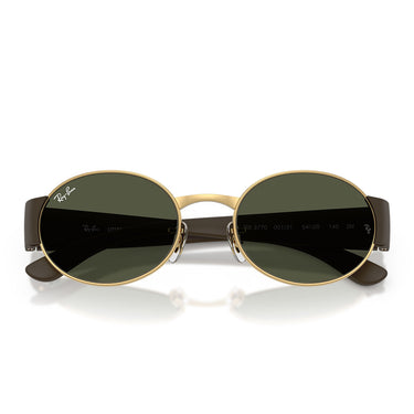 Ray-Ban Okulary Przeciwsłoneczne RB3770 001/31 Złoto/Zielony Unisex 5